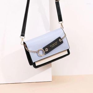 Evening Bags 2023 Arrival Women's Chain Cover Single Shoulder Crossbody Organ Metal Big Ring Messenger Lady's Bag