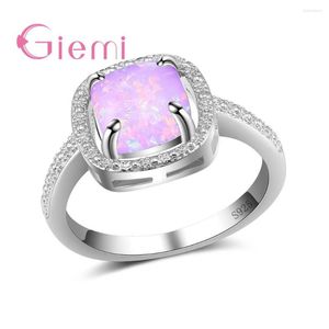 Anelli a grappolo 5 Pietra di colore Scelto Anziano Per le donne Anello in argento sterling 925 Regali piuttosto buoni Sorella / Moglie / Partner femminile