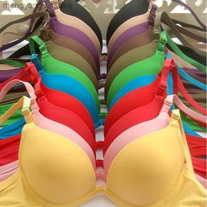 Reggiseni Stile giapponese Profondo V doppia dimensione Reggiseno push-up petto piccolo Ferretto Sexy 3/4 Coppa reggiseno reggiseno senza cuciture reggiseno abito ragazza T230522