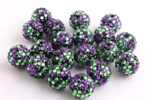 구슬 Kwoi Vita Black Purple Lime Confetti 100pcs/lot 20mm 청키지 리신 라인톤 볼 구슬.