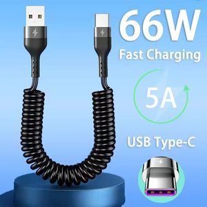66w 5A Fast Charging USB Type C Cable Micro Car USB Cable For Samsung LG Xiaomi Phone Charger USB C Cord Cables