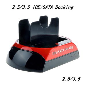 HDDエンクロージャーハードドライブディスクドッキングステーションベース2.5 3.5 IDE SATA USB2.0 DOCKデュアル外部ボックスエンクロージャーケースドロップ配信コンプDH85L