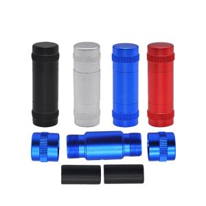 Smoke Accessories Aluminum Alloy Space Case Pollen Press Hash Compress With 2 Metal Dowel Rods Metal Press Pollen Metal Smoking Water Pipes or Grinders