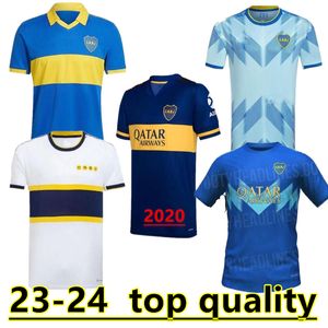 2023 2024 Boca Juniors OSCAR soccer Jerseys fans player version TEVEZ 20 21 22 23 24 VILLA SALVIO VARELA MARADONA BENEDETTO Third football shirt Men kids kits uniform