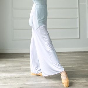Scena noszenia latynoskich spodni dla kobiet dorosłych 4 kolorowe ubrania nowoczesne standardowe trening rumba spodnie Dwy5267