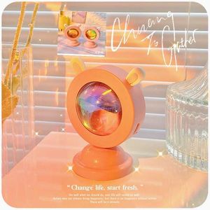 Novelty Items Sunset Lamp Light Atmosphere Led Light Sunset Bedroom Projection Rainbow Bedside Table Lamp Night Light Decoration New Year Gift G230520