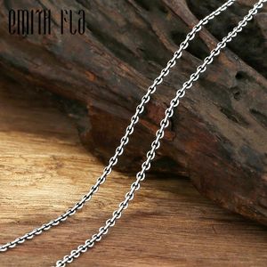 Necklaces Emith Fla Authentic 100% 925 Sterling Silver Trendy Fox Tail Link Chains Necklace 2.0mm Thickness Necklace Jewelry Unisex Gifts