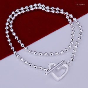 Cadeias clássicas de alta qualidade de alta qualidade N145 jóias finas de atacado preços de fábrica encantos de moda em forma de coração colares de feijão