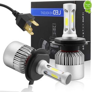 CAR NOVO 2PCS/LOTE 6000K H4 CAR S2 Bulbo de farol LED Cob Chip 80W 8000lm sem lâmpada de erro Baixa viga alta H1 H11 H7 H8 9005 9006 por atacado