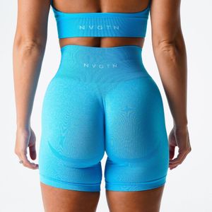 Kvinnors shorts nvgtn kontur sömlös kort smörig mjuk träning mini korta legins sport fitness lätta kläder yoga gym slitage 230520