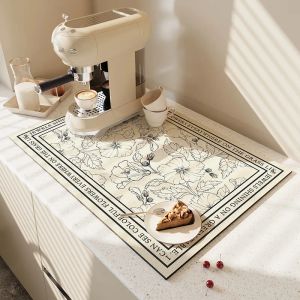 Absorbent Mat Placemats Table MATS Non-slip Diatom Mud Waterproof Insulation Insulation Non-slip Placemats Drain Plate