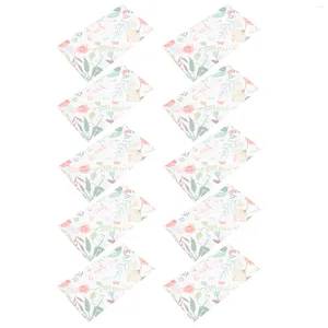 ギフトラップ10 PCS Eid Paper Envelopes Blank Cards Ramadan Mubarak装飾招待状装飾