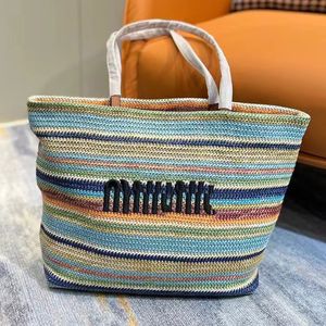 Designer Bag Tote Bag MM Knit Versatil Retro Function Bag Letter Mönster Summer Women