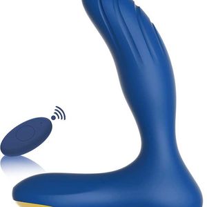 Fabriksutloppslägen för prostatans vibrator Lämpliga nybörjare Plug Sports Massager Manlig sexleksak Vattentät fjärrkontroll för män och kvinnor