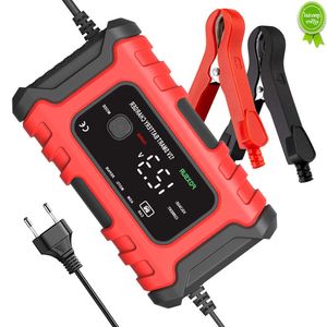 Car New Universal Pulse Repair Battery Charger 12V 6A Intelligent SUV Car Motorcycle Battery Charge Tool LCD Display Gel Wet Lead Acid