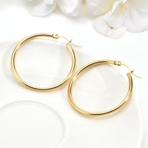 Huggie MIQIAO Fine Jewelry Real 18K Gold Earrings Pure Au750 Simple Hoop Design Gift For Women EA017