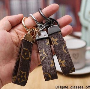 PU Leather Keychain Designer Key Chain Buckle lovers Car Handmade Keychains Men Women Bag Pendant Accessories M8V2