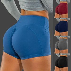 Active Shorts Explosive Women's Solid Color Pocket Hip Lift Sports Leggings Plus-size Workout Women Fitness Clothing