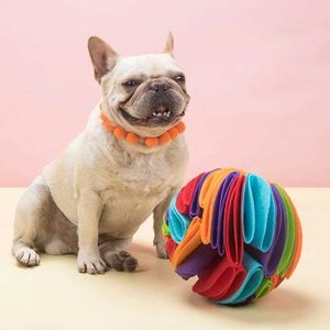 Dog Toys Chews Dog Sniffing Ball Toys Increase IQ Slow Dispensing Feeder Foldable Dog Nose Sniff Toy Pet Training Games Intelligence Toy G230520