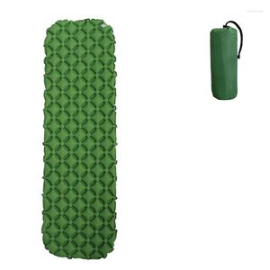 Lägermöbler Green Camping Air Mamat Ultralight Uppblåsbar madrass i tält Portable Treking Folding Bed Handing Travel Sleeping Pad