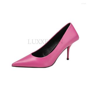 Scarpe eleganti Donna di lusso Décolleté con tacco alto 8 cm Décolleté da donna da ufficio Designer Bianco Verde Nero Prom Stiletto Party