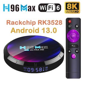 H96 Max Android 13.0 TV Box RK3528 Quad Core 4GB 32GB Dual WIFI 6 Support 8K 3D Set Top Box Media Player