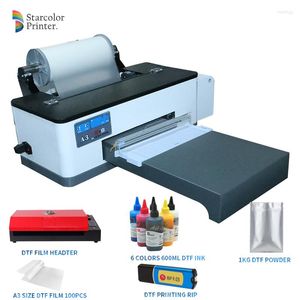 Printer For T-Shirt Hoodies Cap Jacket Jeans L1800 Printing Machine Direct To Film A3