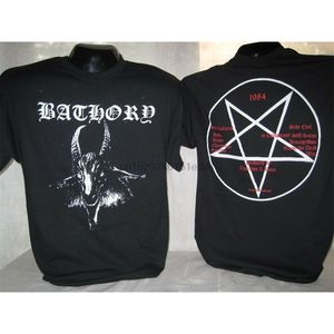 Camisetas masculinas camisetas Bathory Tee Quorthon Heavy Metal Band Aparel 1022 230522
