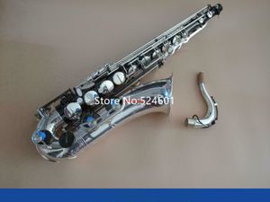 Tenor BB Tune Saxofone Prata e Níquel Preto Instrumentos Musicais Sax Com Bocalista de Case