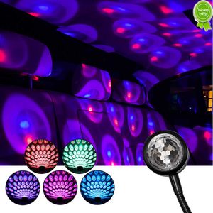 Car New 5V Car LED Luce d'atmosfera ad attivazione vocale DJ Pickup Light Ball Light USB Ambient Light Home Outdoor Car Rhythm Light