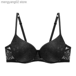 Bras plus storlek spetsar för kvinnor sexiga underkläder super push up crassiere girl djup v b c kvinnors bralette underkläder T230522