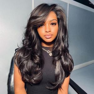 Body Wave Spets Front Wig Brazilian Loose Deep Glueless Full Human Hair Wigs For Women 30 Inch 13x4 HD Frontal