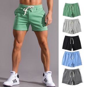 New Mens Cotton Sports Pants Running Fitness Middle Pants Trendy Mens 3/4 Pants High Elastic Casual 4/4 Pants Shorts