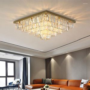 Ceiling Lights Modern LED Lamps For Living Room Lighting Fixtures Crystal Lustre Lamparas De Techo Bedroom Plsfonnier Avize