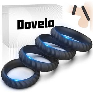 Fabryki silikonowy Pierścień Zestaw Dovelo Różne rozmiary pierścieni koguta odpowiednie dla mężczyzn dla dorosłych zabawek i gier gier