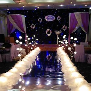 New Arrival Wedding Aisle Runners T Station Dedicated Road Cited Light String Yarn Ornament Party Decoration Props Supplies