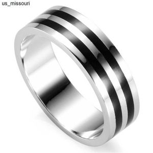 Bandringar Eulonvan Black Harts Male 925 Sterling Silver Rings for Men Engagement Wedding Jewellery Accessories S3781 Storlek 7 8 9 10 11 12 J230522