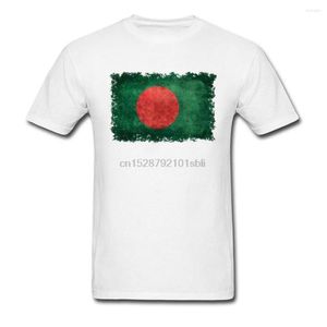 Herren-T-Shirts im Vintage-Stil mit Bangladesch-Flagge, komplett aus Baumwolle, für Herren, Tops, T-Shirts, modisches Muttertag-T-Shirt mit Rundhalsausschnitt, Sommer