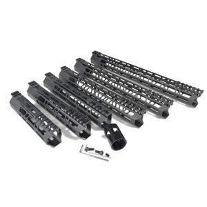 Crotek 7/9/10/12/13.5/15 Inch Lightweight Clamp Mount Type M-LOK Handguards Edge CNC Chamfering For .223/5.56 Black color