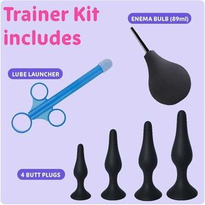factory outlet Real Vibes silicone plug docking trainer female male dilator fake penis set advanced and beginner buttons men's sex toy