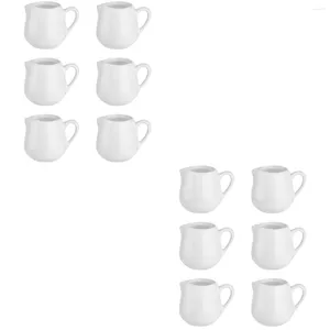 Zestawy naczyń stołowych 12 szt. Milk Jug Sos Sos Kupaty Miski Sałatki Święto kawy śmietanki porcelanowe śmietanki Ceramiczne codzienne użycie
