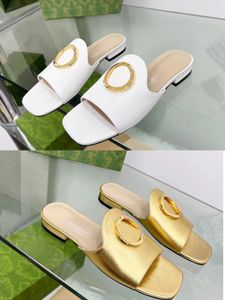 Slippers Sandals Square Toe Rubber Sole