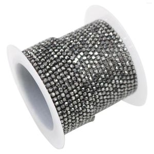 Nagelkonstdekorationer 3D Professionell glitterflicka för kvinnor kedja tillbehör mode diy trimning pärla strass manikyr nybörjare charm