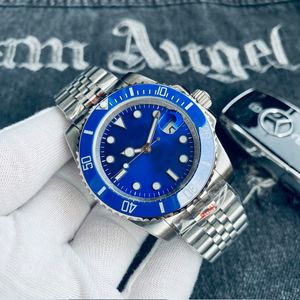 Designer mens watch ceramic 40mm Blue dial 2813 movement automatic watch machine 904L stainless steel calendar sapphire mirror classic luminous waterproof ST9