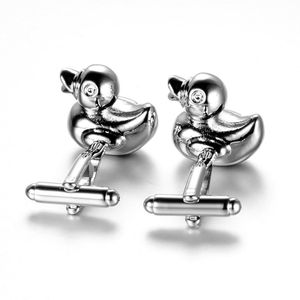 Ducks Cuff Links Design de pato Cufflinks Terne Cirlion Lovely Presente tie tie clipes para homens