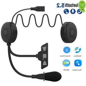 Auto Neue Bluetooth 5,2 Motorrad Helm Headset Drahtlose Freihändige Stereo Musik Player Lautsprecher Noise Reduction Kopfhörer für moto