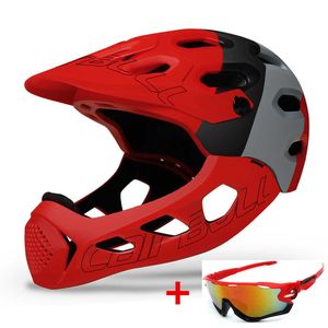 Hełm rowerowy Cairbull rower hełm męski pełny twarz MTB Mountain Rower Helmet off-Road Bezpieczeństwo Rowerowe Hełm rowerowe P230522