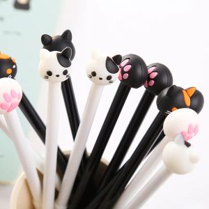 Cat Paw Jump Cat Gel Roller Ball Pens with 0.38mm 0.5mm Fine Point Black Ink Stationery Office Supplies wholesale