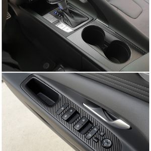 For Hyundai Elantra CN7 2021-2023 Self Adhesive Car Stickers Carbon Fiber Vinyl Car stickers and Decals Car Styling Accessories