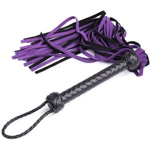 Fabryczne wylot Rekink Soft Skórzany Questrian Horse Sport Whip i bicze z tkaniną uchwytu Floaters Purple